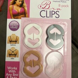 8 Pack Bra Strap Clips Back Anti-Slip Bra Straps Holder Buckles Control Asst.